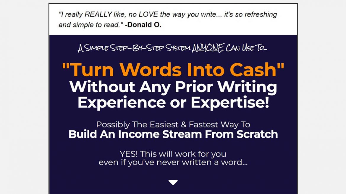 Turn Words Into Cash