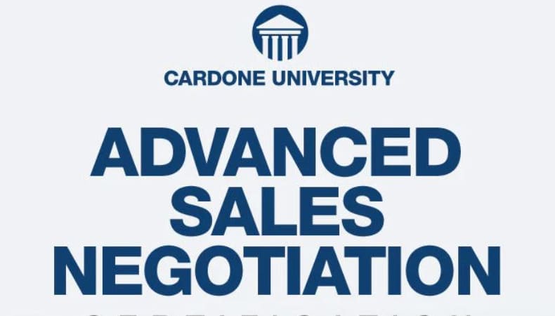 Advanced Sales Negotiation Certification